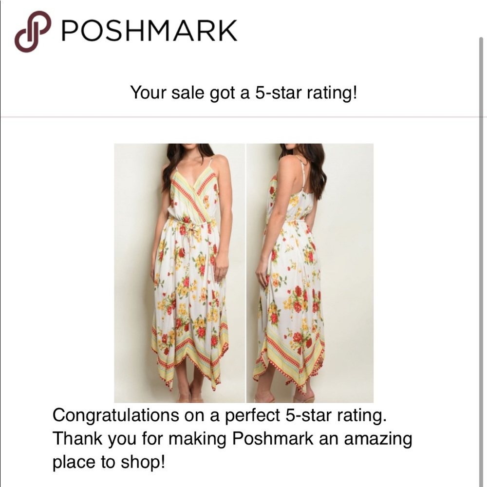 FLORAL PRINT MAXI BOHO DRESS - Picture 10 of 10